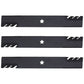 Qty 3: Toothed Mower Blades Fits Ariens Replaces 21546095