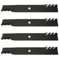 Qty 4: Toothed Mower Blades Fits Ariens Replaces 21546095