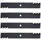 Qty 4: Toothed Mower Blades Fits Mcculloch Replaces 532139775