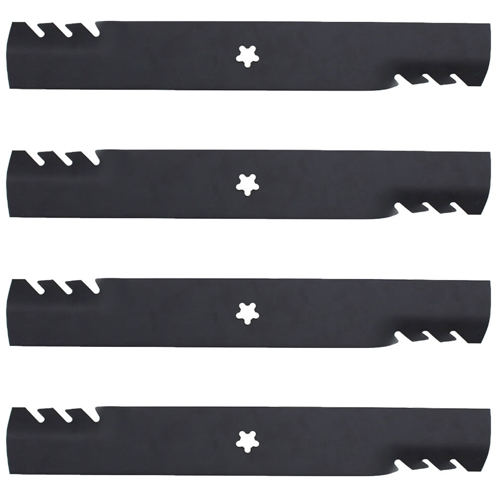 (4) Toothed Mulching Mower Blades fits Ariens 42" Decks Replaces 21546095