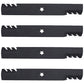(4) Toothed Mulching Mower Blades fits Dixon 42" Decks Replaces 539119852