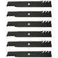 Qty 6: Toothed Mower Blades Fits Mcculloch Replaces 532139775