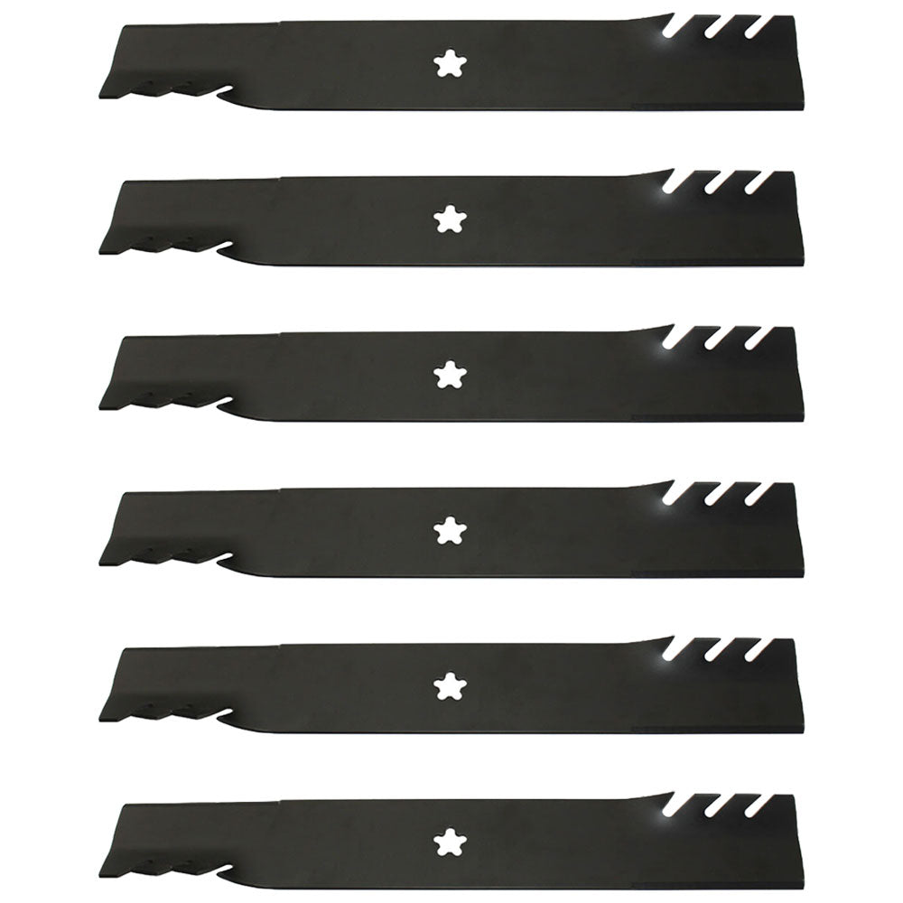 Qty 6: Toothed Mower Blades Fits Mcculloch Replaces 532139775