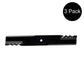 Qty 3: Heavy Duty Toothed Mower Blade Fits Worldlawn Replaces 823004