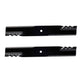 Qty 2: Heavy Duty Toothed Mower Blade
 Fits Great Dane Replaces D18037