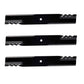 (3) Toothed Mower Blades fits Bad Boy Zero Turn 52" Deck 038-3000-00 038-5202-00