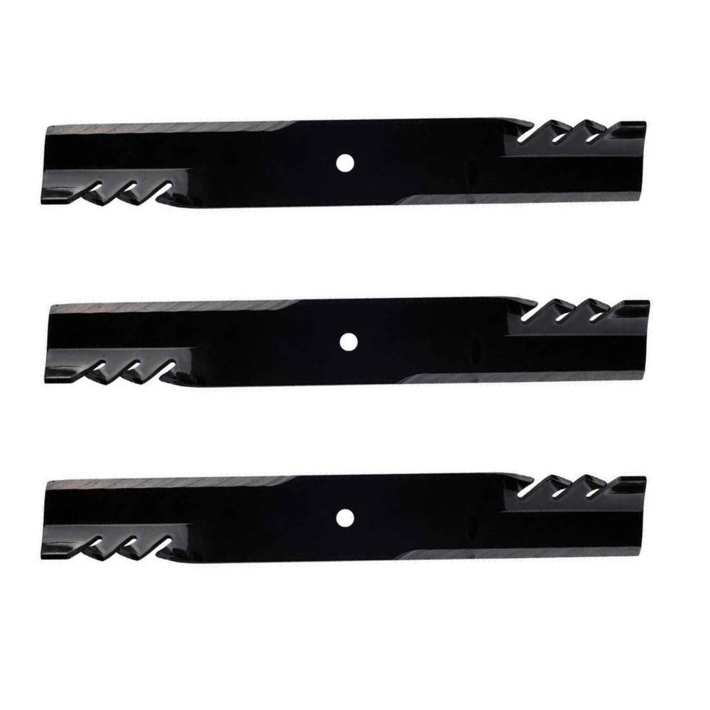 Qty 3: Heavy Duty Toothed Mower Blade Fits Jacobsen Replaces 390665