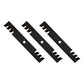Qty 3: Toothed Mulching Mower Blade Fits Dixon Replaces 539112079