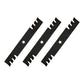 Qty 3: Toothed Mulching Mower Blade Fits Dixon Replaces 539112079