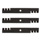 Qty 3: Toothed Mulching Mower Blade Fits Husqvarna Replaces 539112079