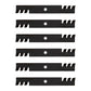Qty: 6 Toothed Mulching Mower Blade Fits Husqvarna Replaces 539112079