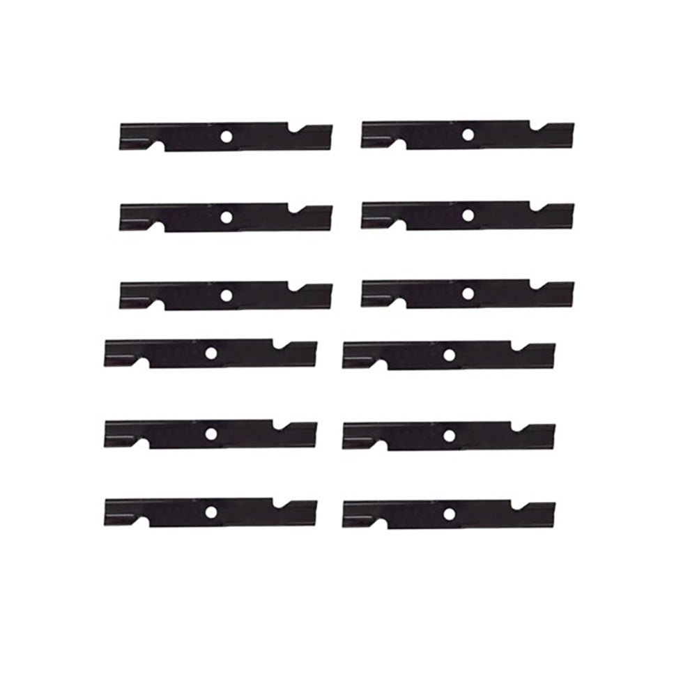 Set of (12) Notched Blades 140-1242 Fits Toro Titan Z5200 ZTR 109-6873