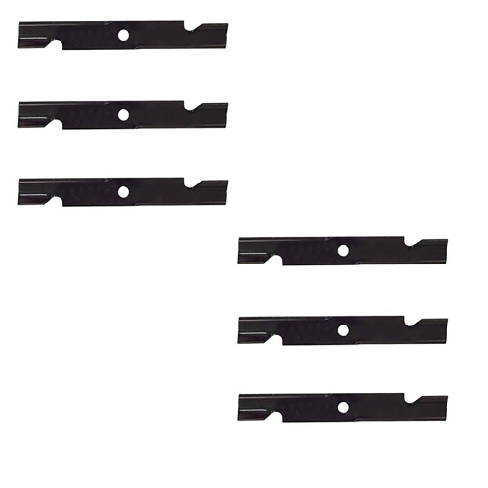 Set of (6) Notched Blades 140-1242 Fits Toro Titan Z5200 ZTR 109-6873