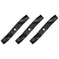 3 Fits Exmark  MULCHING Blades. For 60" Laser Z Deck 103-6393  (11242)