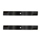 Two (2) Low Lift Blade Fits Exmark Lazer-Z XS LC AS AC 5/8" CH Diameter 103-2510