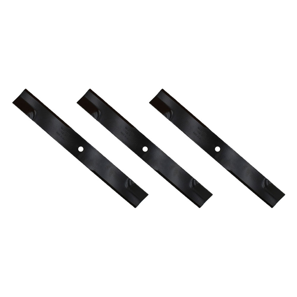 Three Low-Lift Blades 20-1/2" x 5/8" Fits Exmark Turf Ranger Turf Tracer Hydro