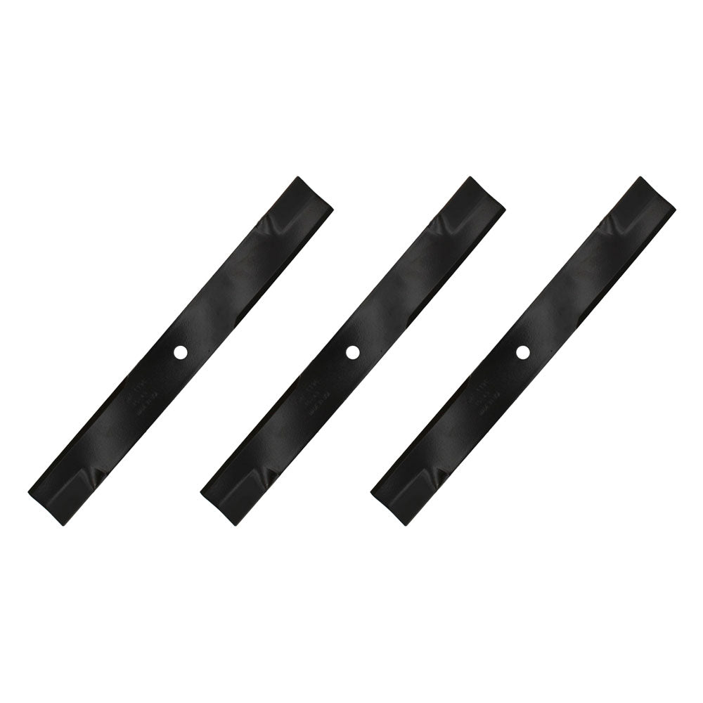 Three Low-Lift Blades 20-1/2" x 5/8" Fits Exmark Turf Ranger Turf Tracer Hydro