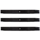 (3) 25-3/16" X 1/2" Mulching Blades Fits Toro Models: Requires 3 - 72" decks