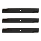 Set of 3 XHT mower blades to fit Hustler Dixie Chopper 60" 602771 30227-60H
