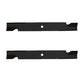 Qty 2: Notched High Lift Mower Blade Fits Exmark Replaces 1-613112