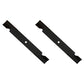 Qty 2: Notched High Lift Mower Blade Fits Gravely Replaces 025124