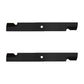 Qty 2: Notched High Lift Mower Blade Fits Exmark Replaces 1-613112