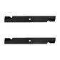 Qty 2: Notched High Lift Mower Blade Fits Bad Boy Replaces 038-2007-00