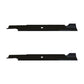 Qty 2: Notched High Lift Mower Blade Fits Exmark Replaces 1-613112