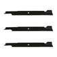 Qty 3: Notched High Lift Mower Blade Fits Gravely Replaces 025124