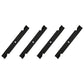 Qty 4: Notched High Lift Mower Blade Fits Exmark Replaces 1-613112