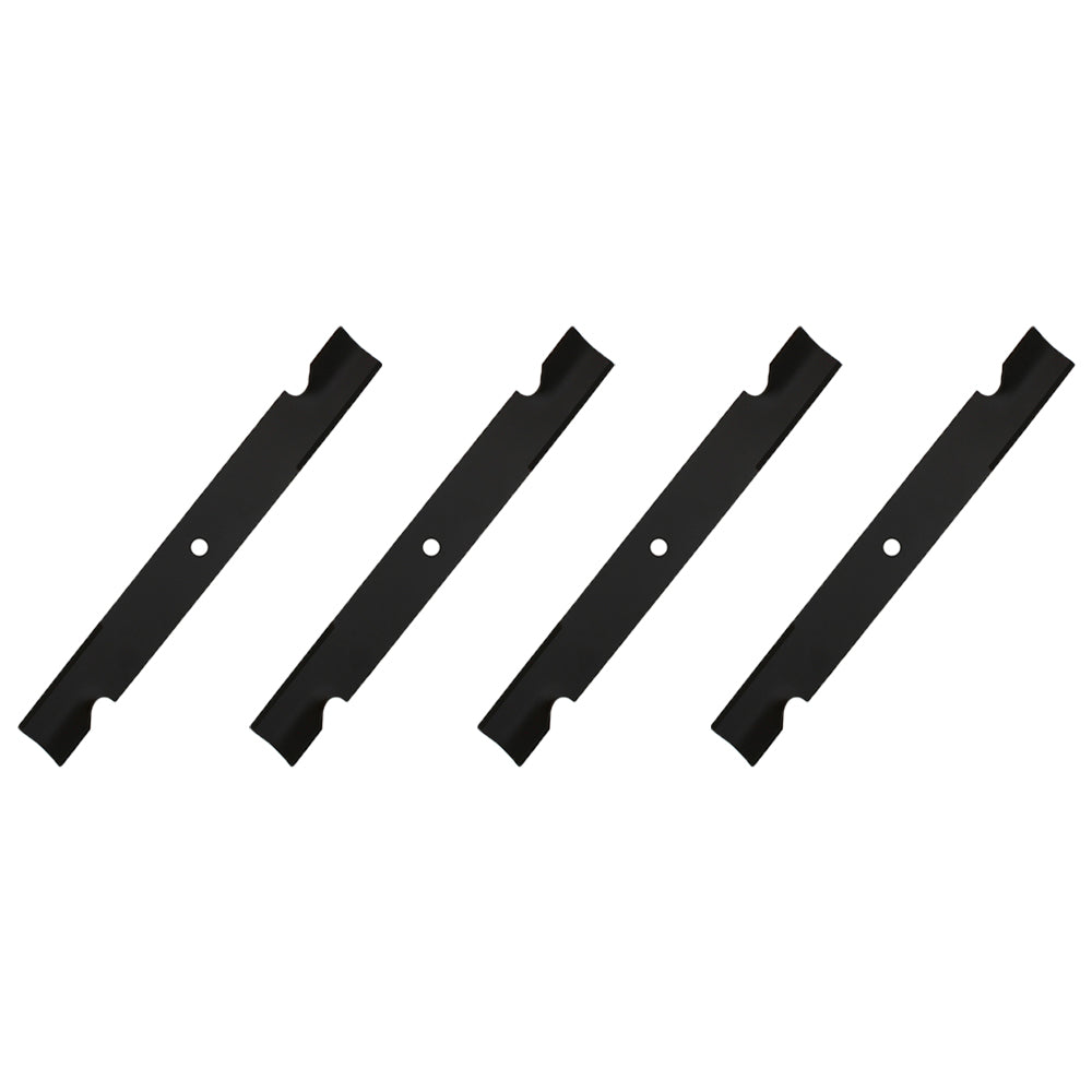 Qty 4: Notched High Lift Mower Blade Fits Gravely Replaces 025124