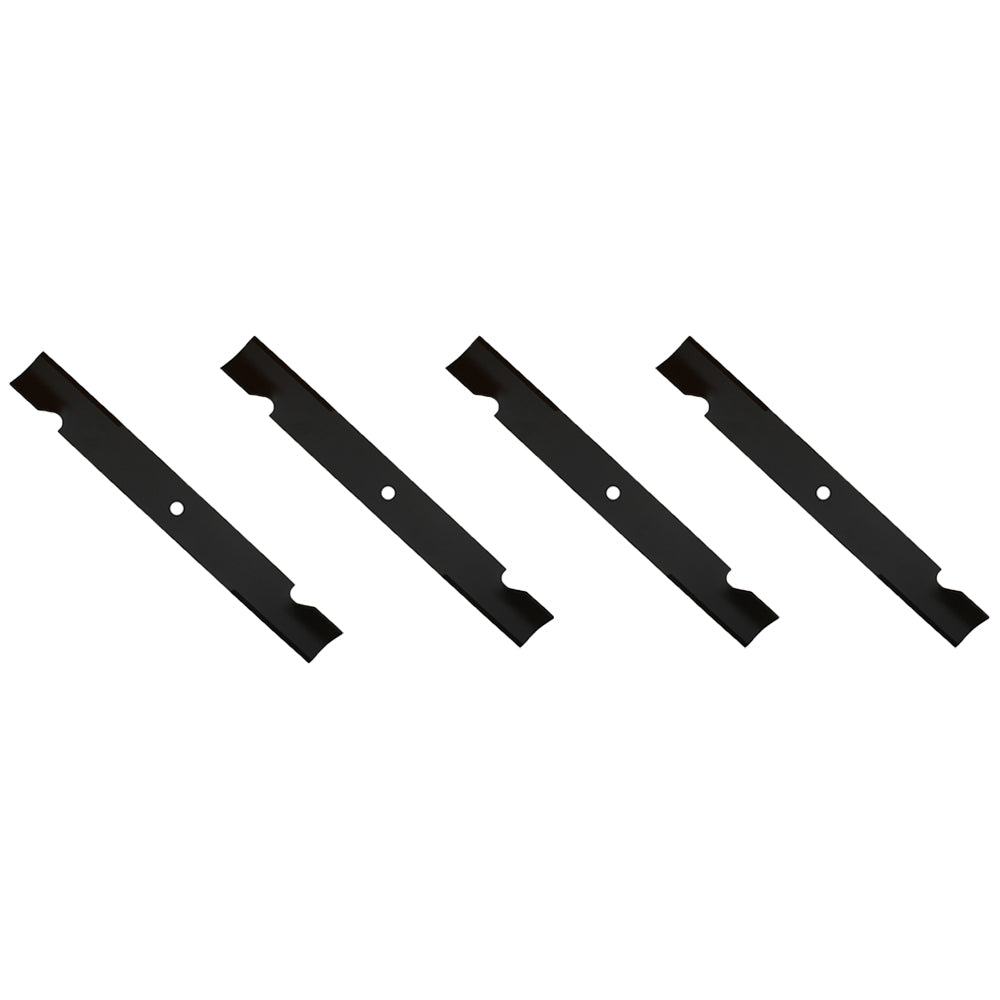 Qty 4: Notched High Lift Mower Blade Fits Dixie Chopper Replaces 30227-60