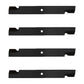 Set of (4) New Mower Blades, Fits Exmark Lazer Z & Turf Ranger Models
