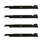 Qty 4: Notched High Lift Mower Blade Fits Ariens Replaces 08899100