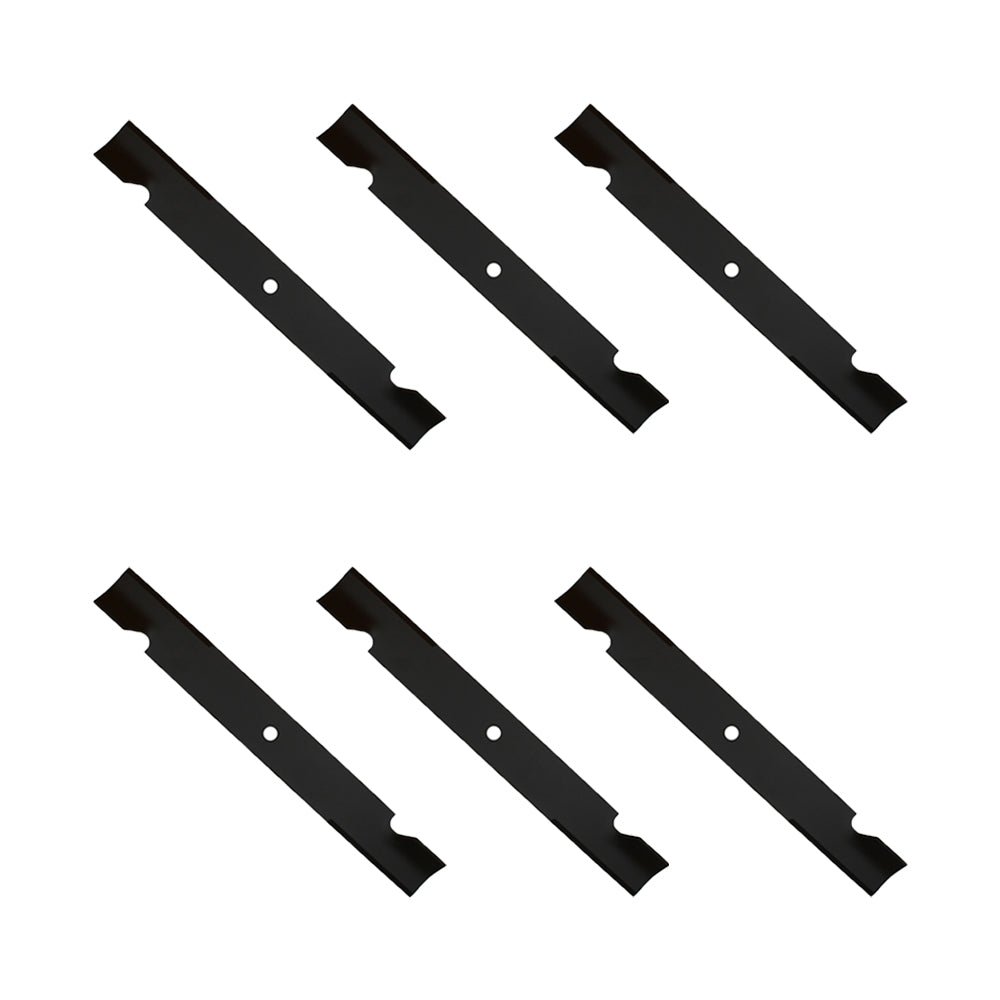 Qty 6: Notched High Lift Mower Blade Fits Exmark Replaces 1-613112