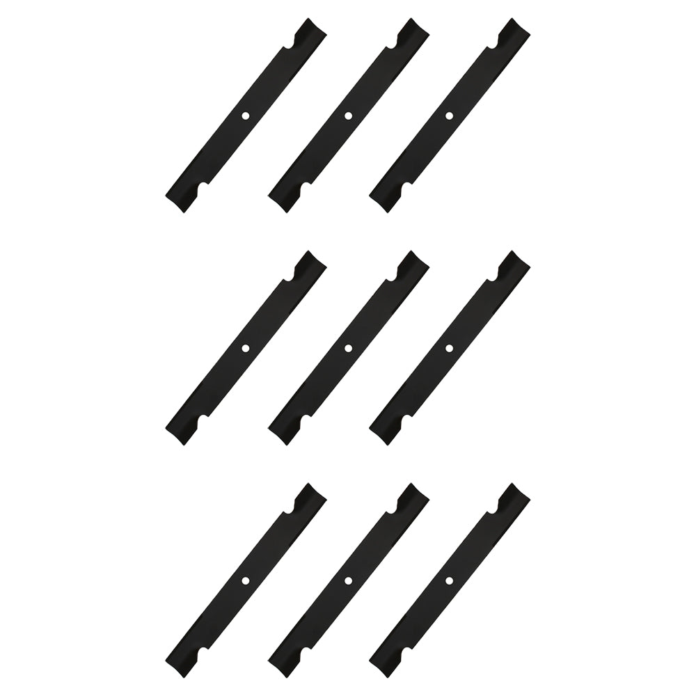 Nine (9) New Mower Blades, Fits Exmark Lazer Z & Turf Ranger Models