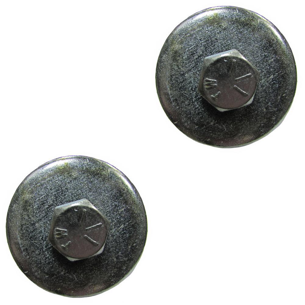 Qty 2: Blade Bolt w/ Flat Washer
 Fits AYP Replaces 174365