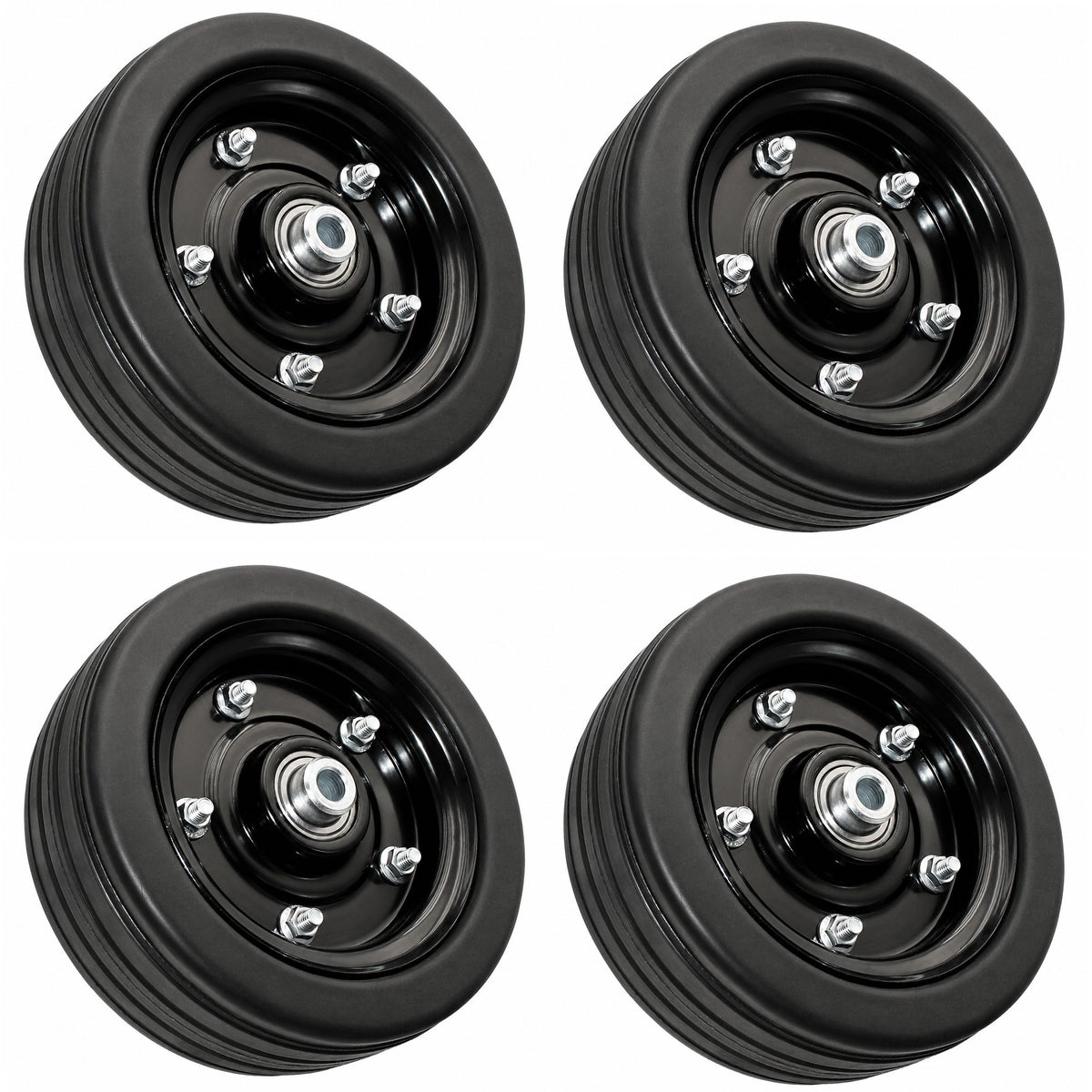 59008700 4 PK Finish Mower Wheels 8x3.5" Bore Fits Caroni TC480 TC590 TC910