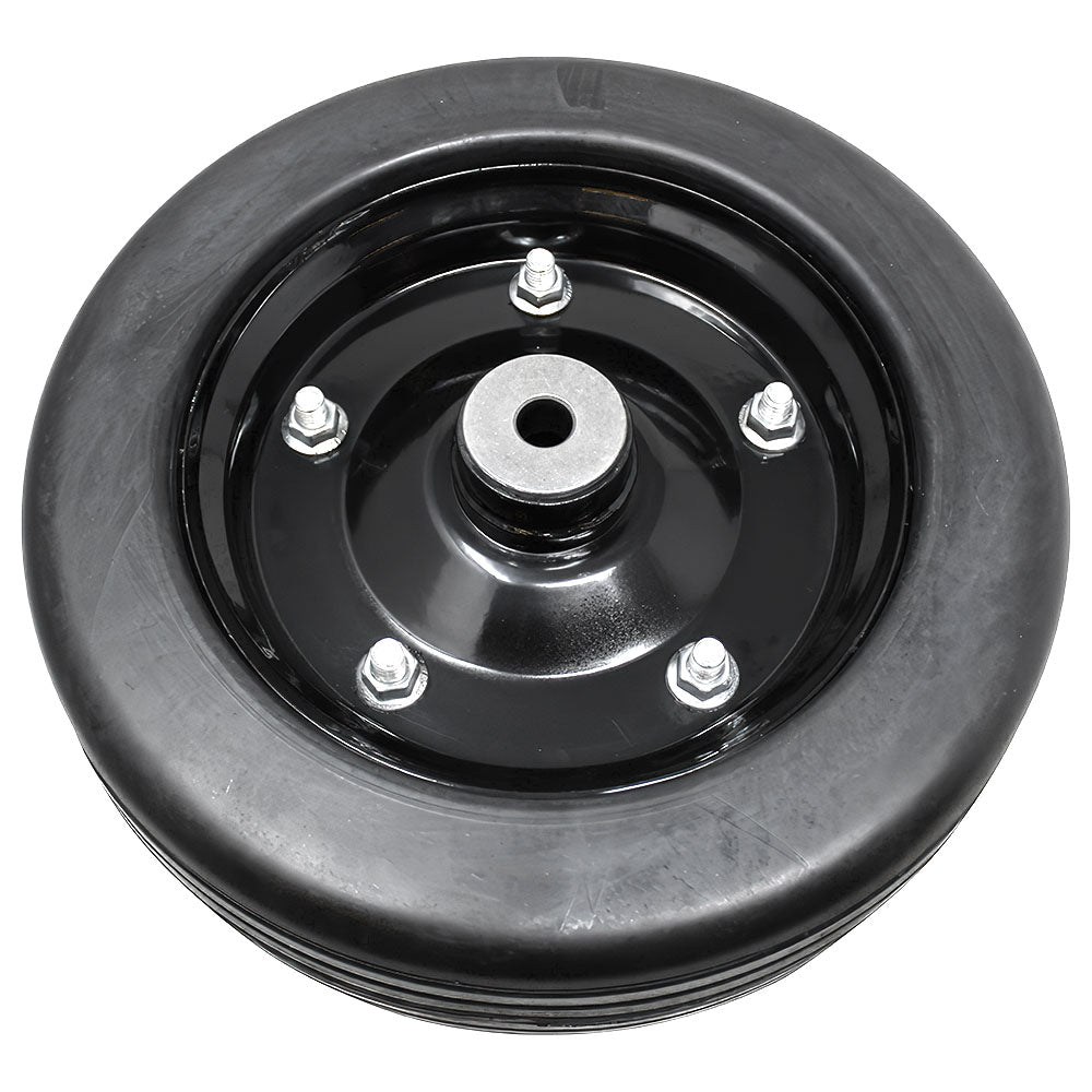 10" Finish Mower Rubber Wheel 10" x 3.25" Fits 1/2" Axle