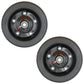 Two Bush Hog Solid Finish Mower Wheels 10" x 3.25" Replaces 87750