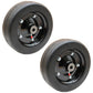 Two Bush Hog Solid Finish Mower Wheels 10" x 3.25" Replaces 87750