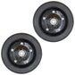 Two Bush Hog Solid Finish Mower Wheels 10" x 3.25" Replaces 87750