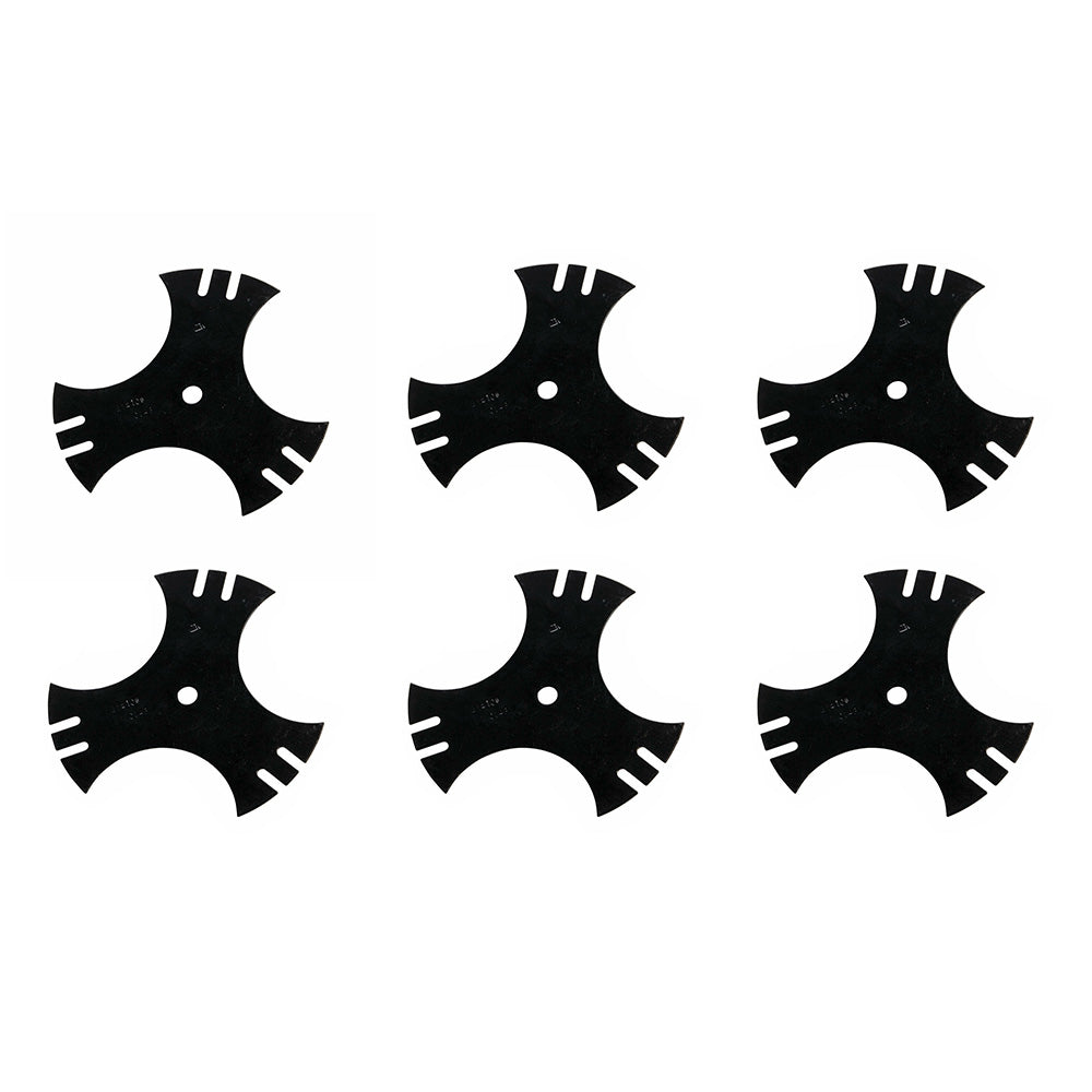 Qty 6: Tri Point Edger Blade Fits Yard Machine Replaces 781-0748