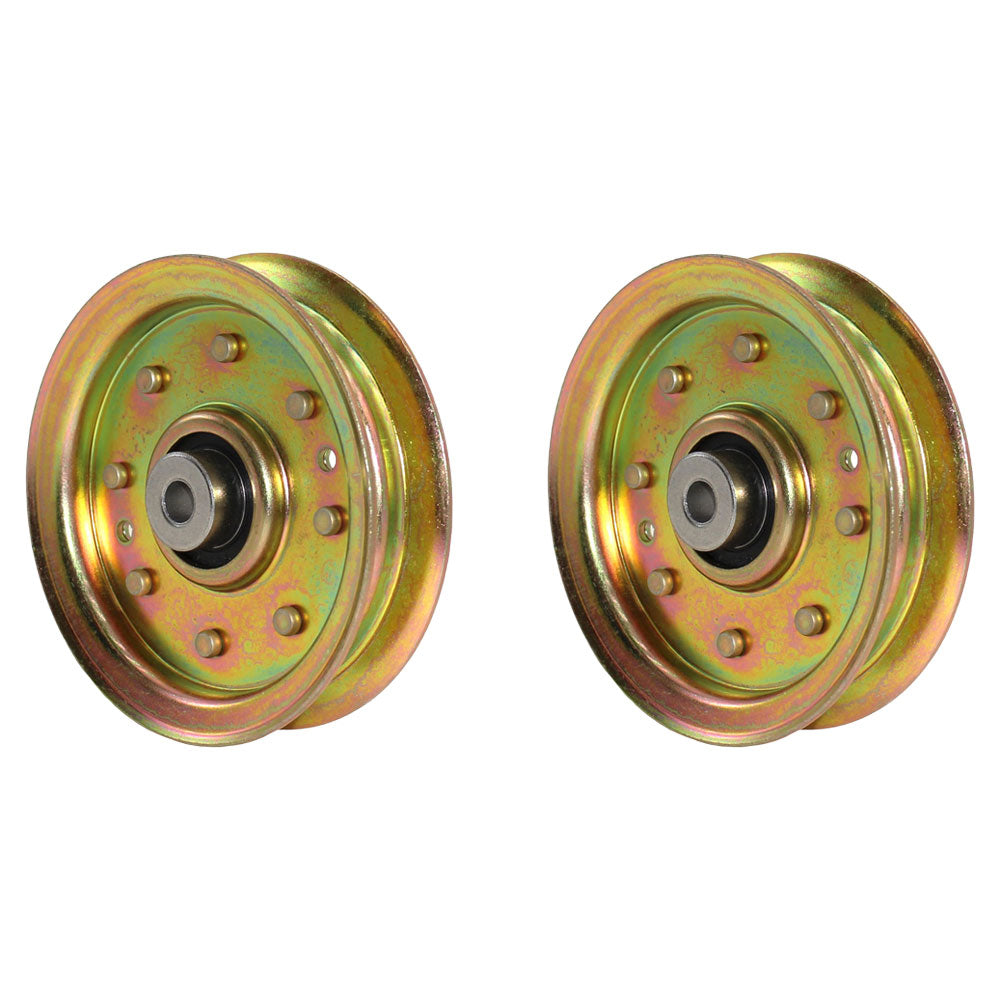 Qty 2: Flat Idler Pulley Fits Dixon Replaces 532175820