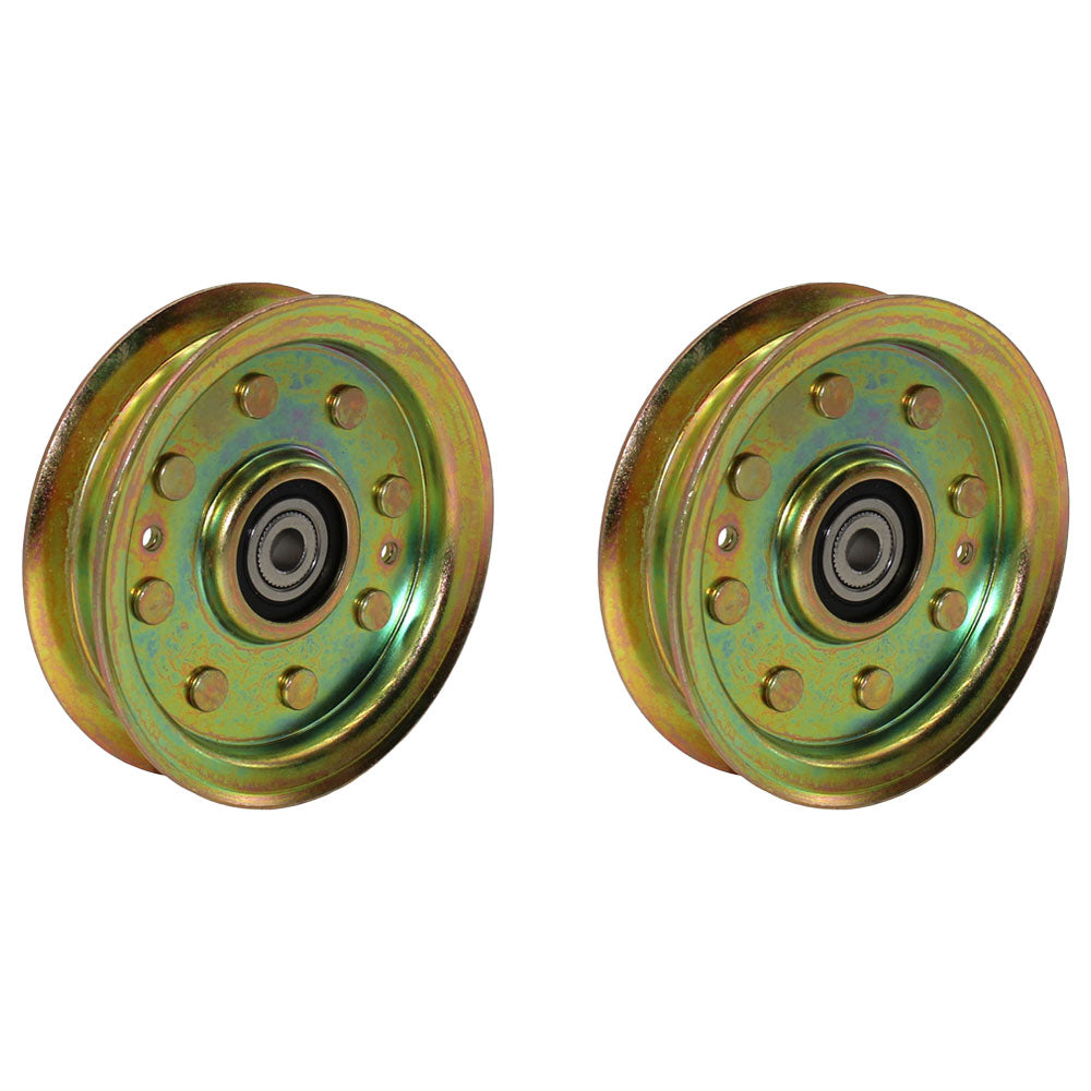 Qty 2: Flat Idler Pulley Fits Dixon Replaces 532175820