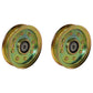 Qty 2: Flat Idler Pulley Fits Husqvarna Replaces 532175820