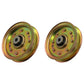 Qty 2: Flat Idler Pulley Fits Universal Products