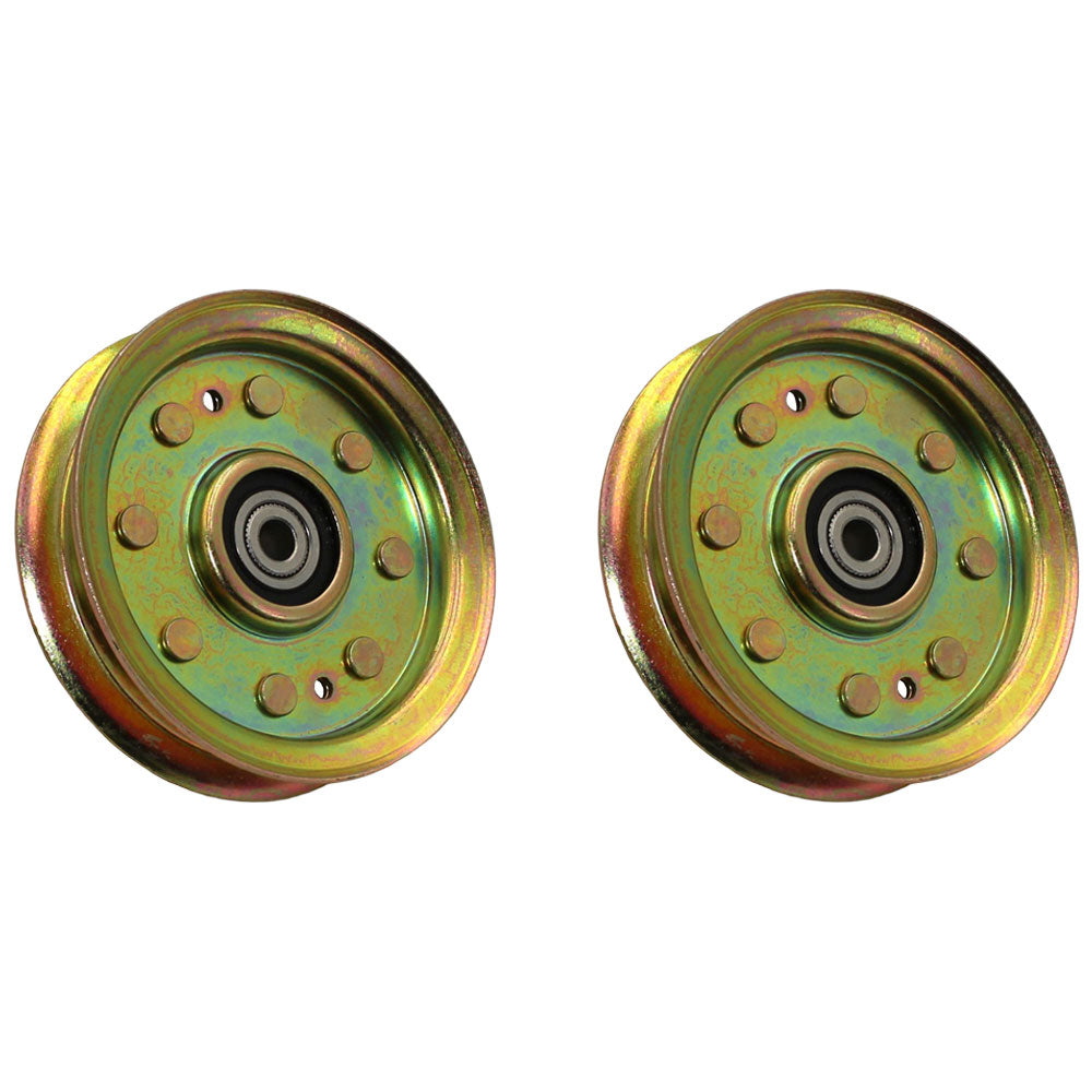 Qty 2: Flat Idler Pulley Fits Husqvarna Replaces 532175820