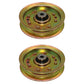 Qty 2: Flat Idler Pulley Fits Universal Products