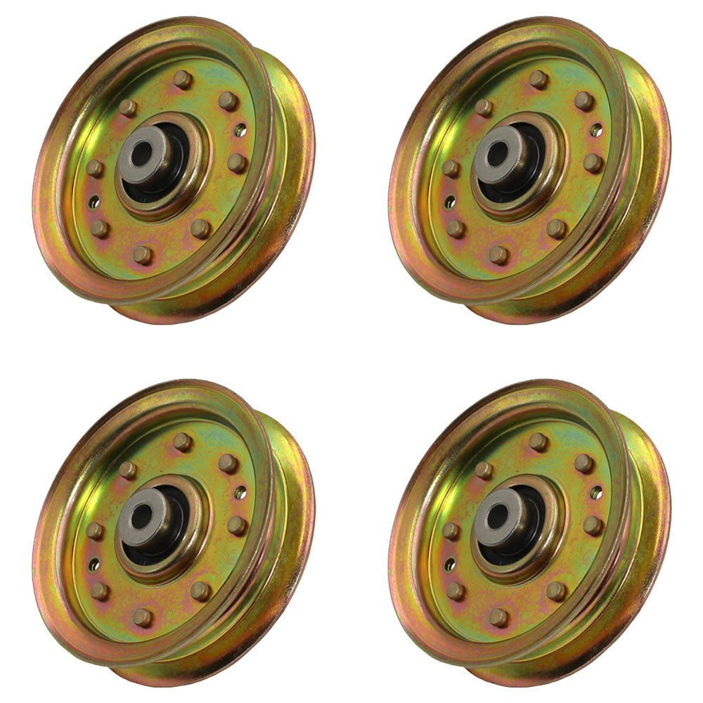 Qty 4: Flat Idler Pulley Fits Husqvarna Replaces 532175820